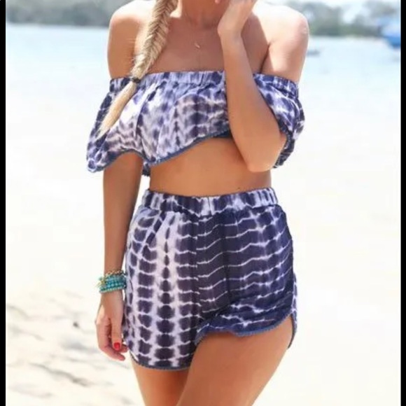 Sabo Skirt Pants - Sabo skirt indigo set